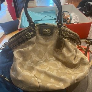 Gold Coach Crossbody Bag